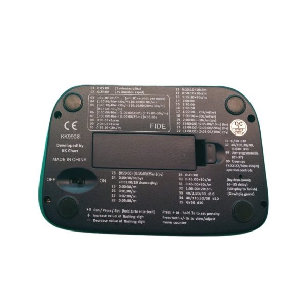 Reloj Ajedrez KK9908 Oficial FIDE 2 Reloj Ajedrez KK9908 Oficial FIDE