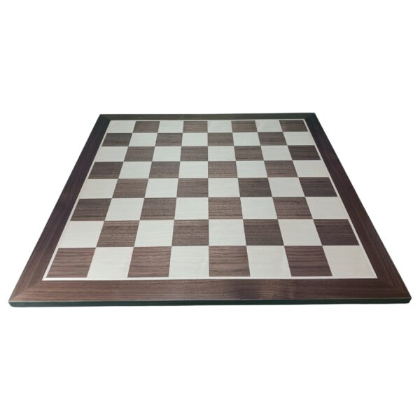 Tablero ajedrez madera nogal D58 sin coordenadas