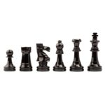 piezas ajedrez madera lujo modelo staunton 5 barnizado olivo natural negro