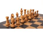conjunto de ajedrez deluxe staunton 6 madera olivo