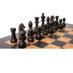 conjunto de ajedrez deluxe staunton 6 madera olivo