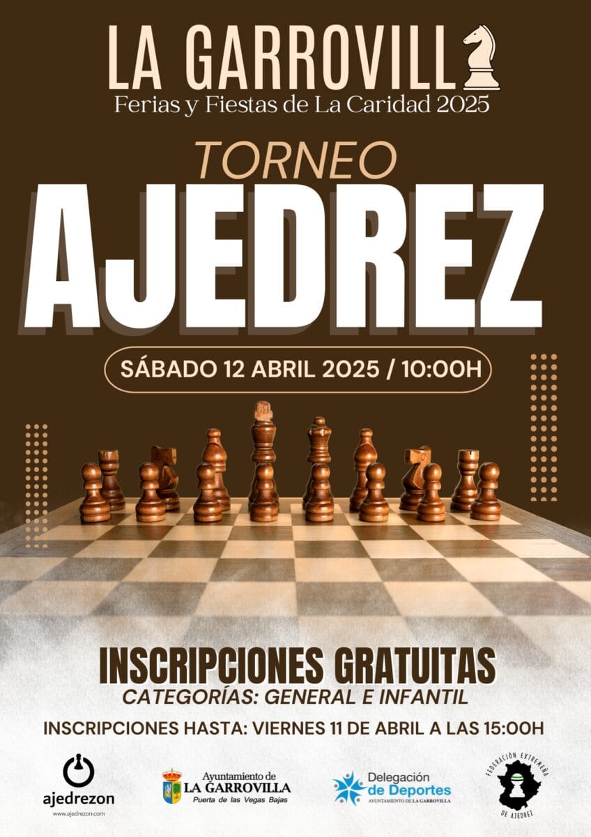 torneo de ajedrez ferias y fiestas de la caridad la garrovilla