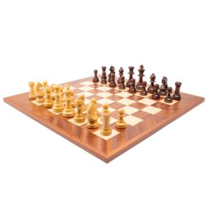 conjunto ajedrez madera artesanal sapelli diagonal deluxe
