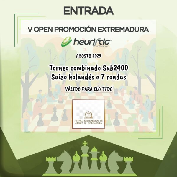 entrada v open promoción extremadura heuristic solutions